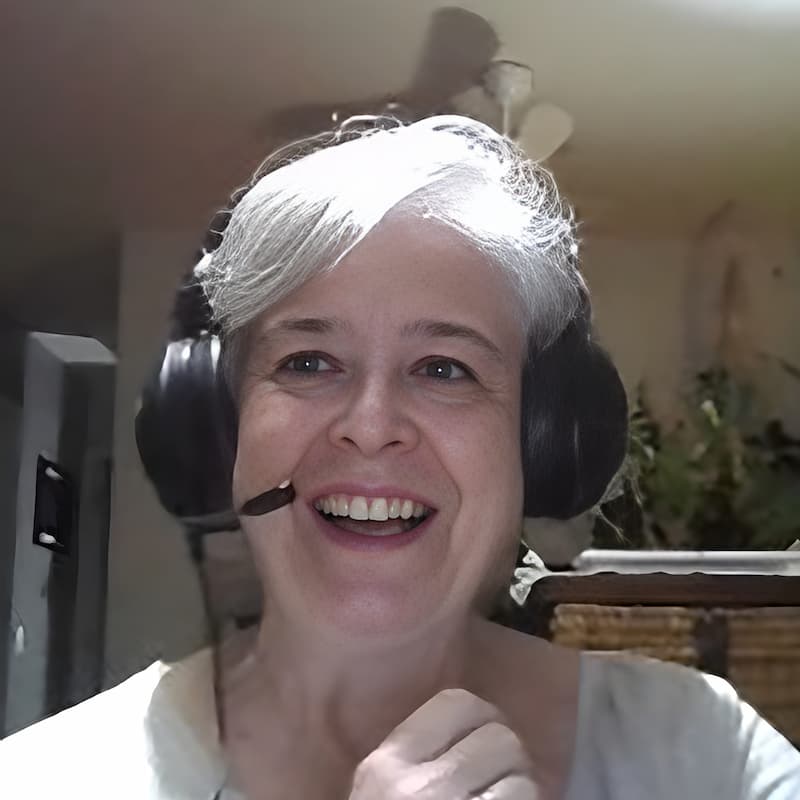 Teacher Vany no Clube de Conversação em inglês online